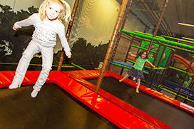 TrampolineHigh i Dinos Legeland Ørestad